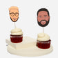 Custom Digital Illustrated Cupcake Toppers