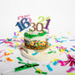 Glitter Numerical Cupcake Toppers - Set of 6